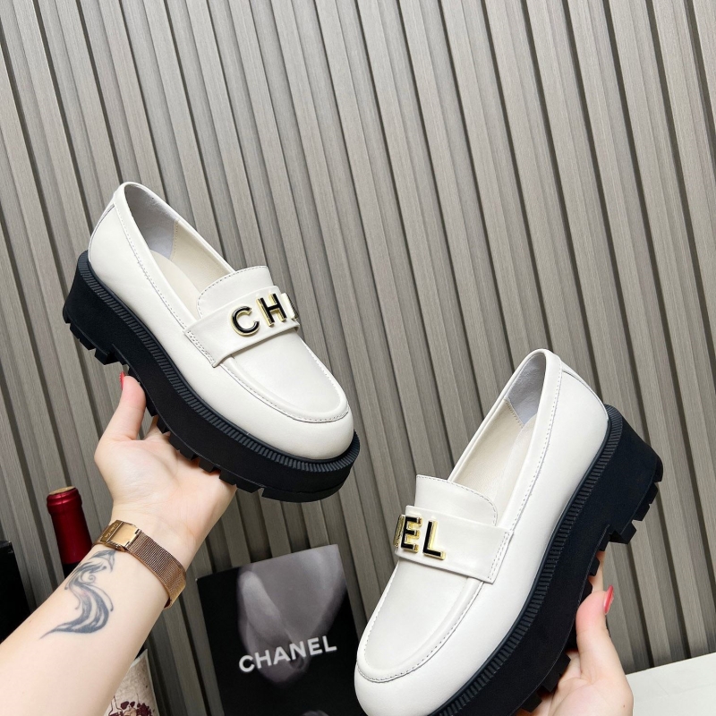 Ch*el leather shoes